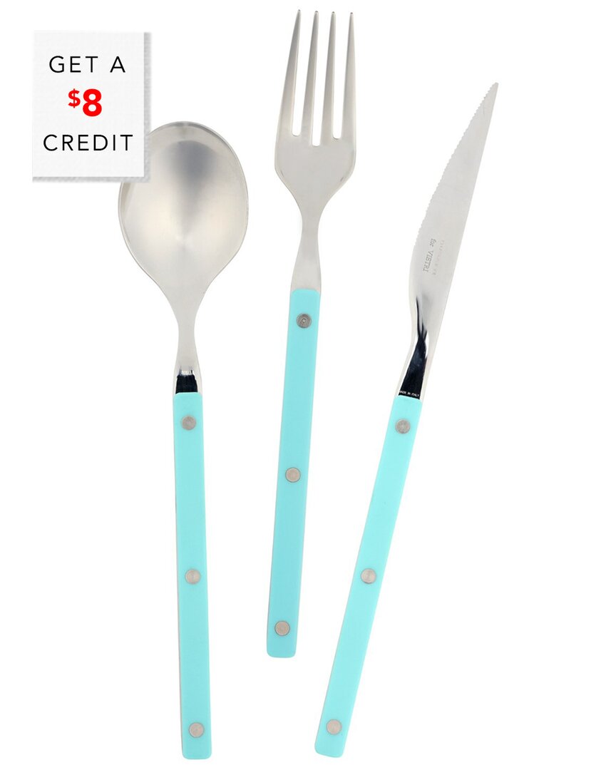 Vietri Pastello 3pc Place Setting In Blue