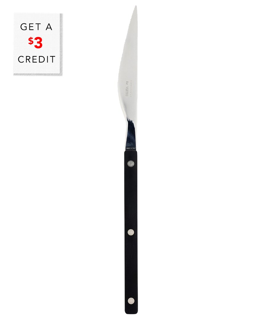 Vietri Pastello Place Knife In Black