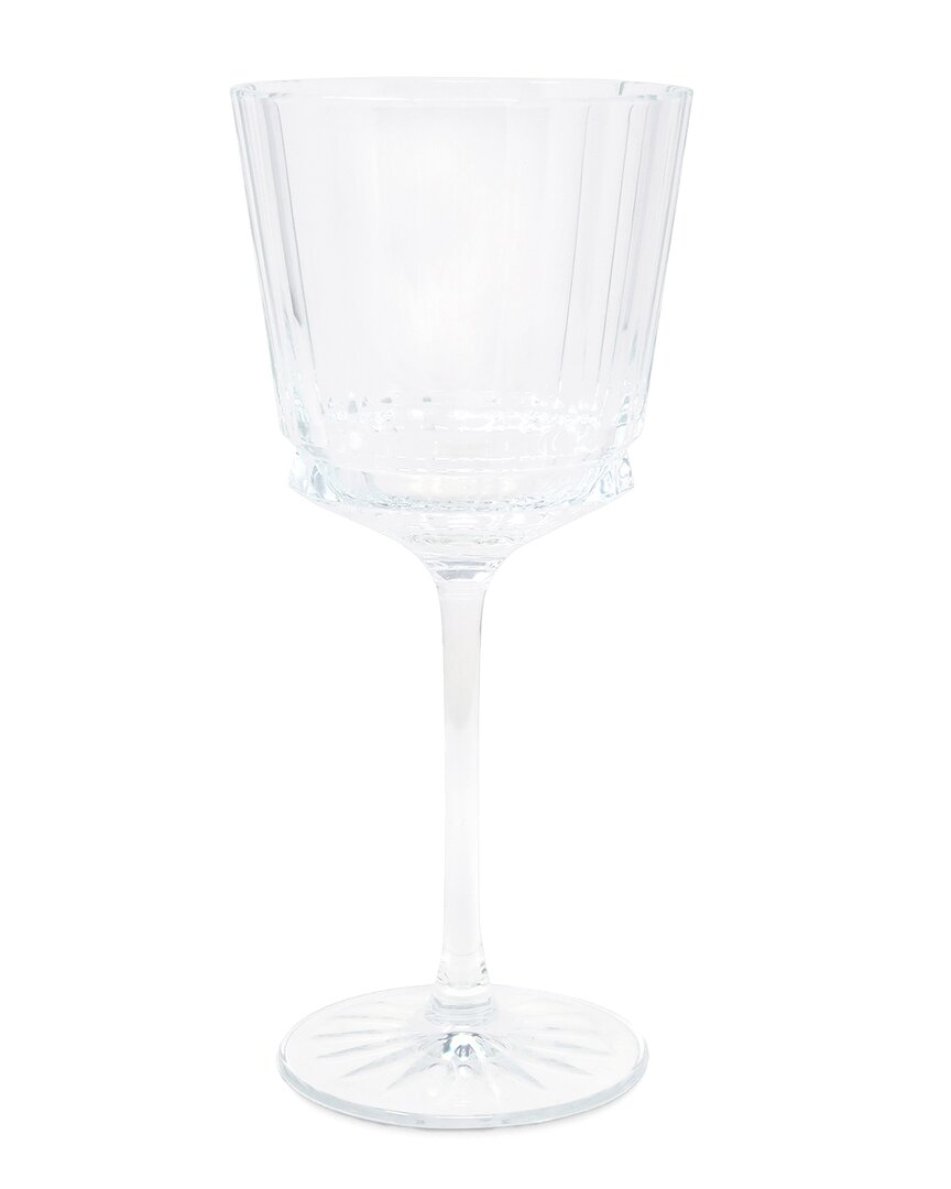 Vivience Set Of 6 Linear Smooth Wine Glasses