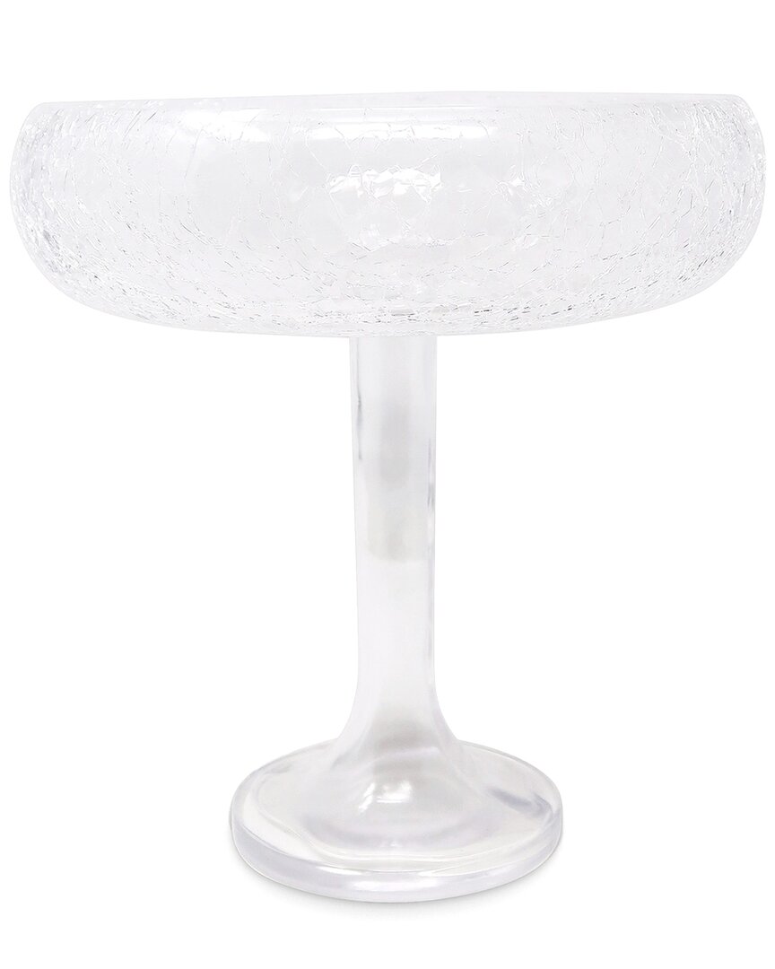 Vivience Linear Footed Bowl With Cracked Design