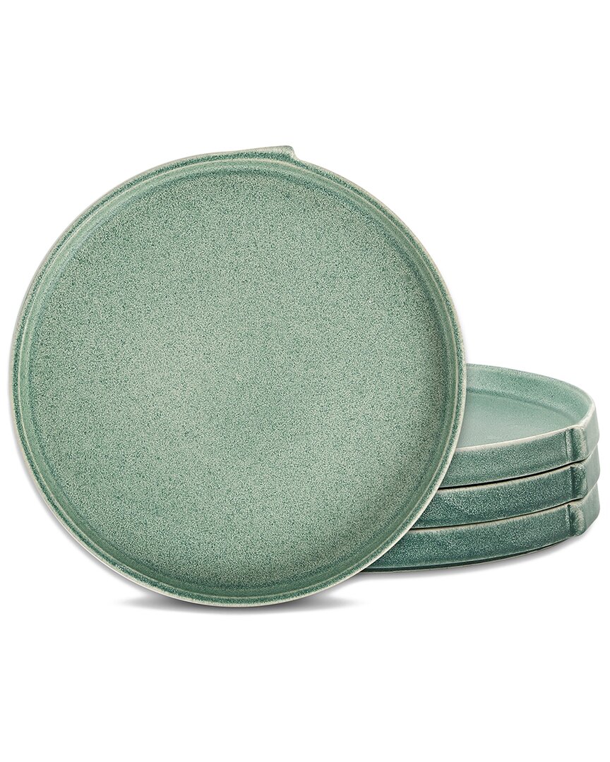 Stone Lain Bao 4pc Dinner Plate Set In Green