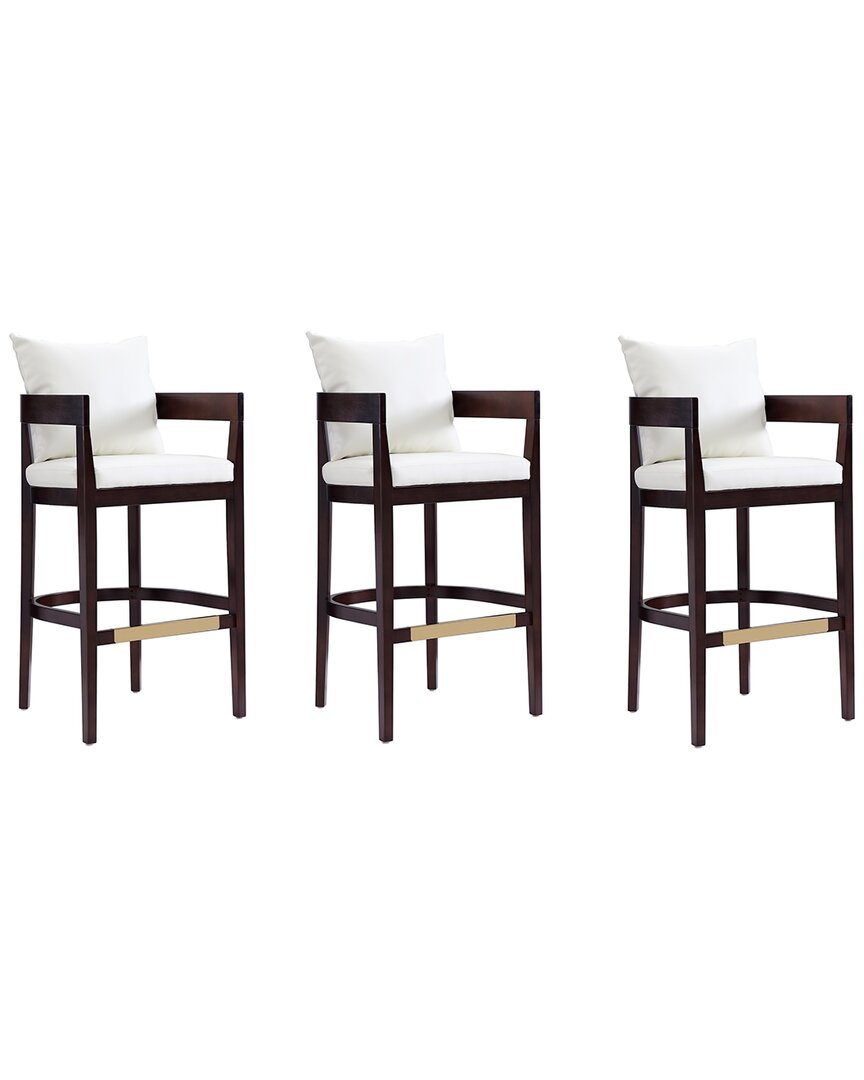 Manhattan Comfort Ritz Barstool, Set Of 3