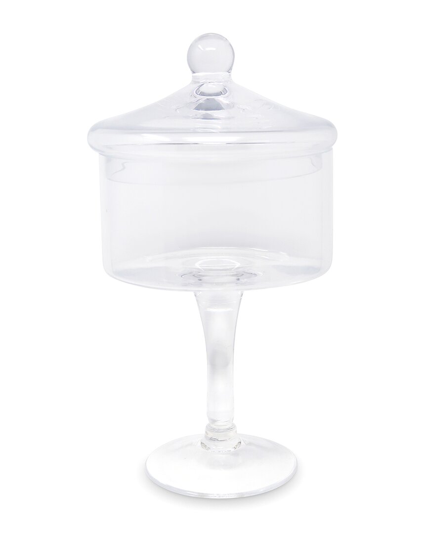 Vivience Small Stemmed Cookie Jar In Transparent