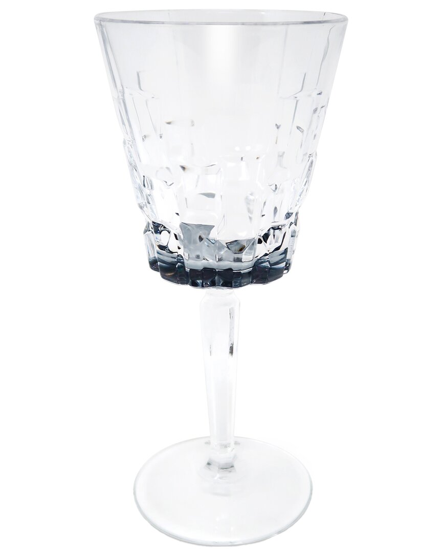 Vivience Set Of 6 Water Glasses With Bottom Shade