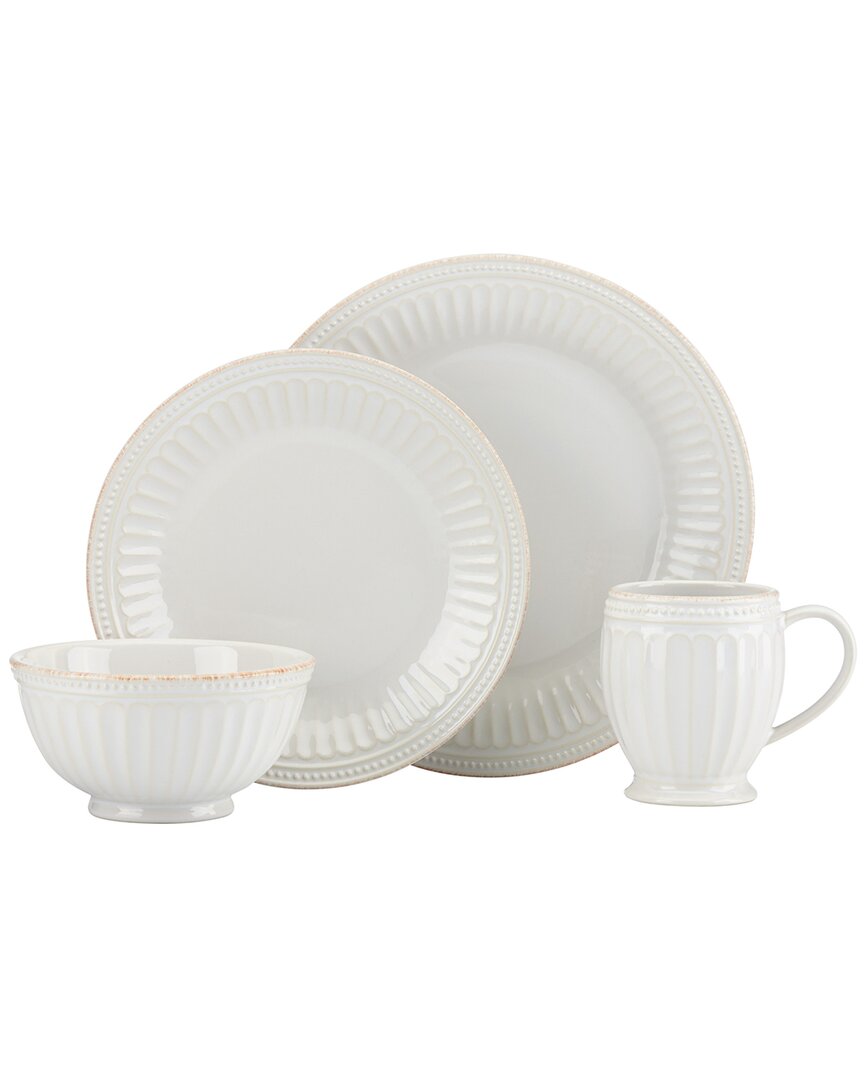 Lenox French Perle Groove 4 Piece Place Setting