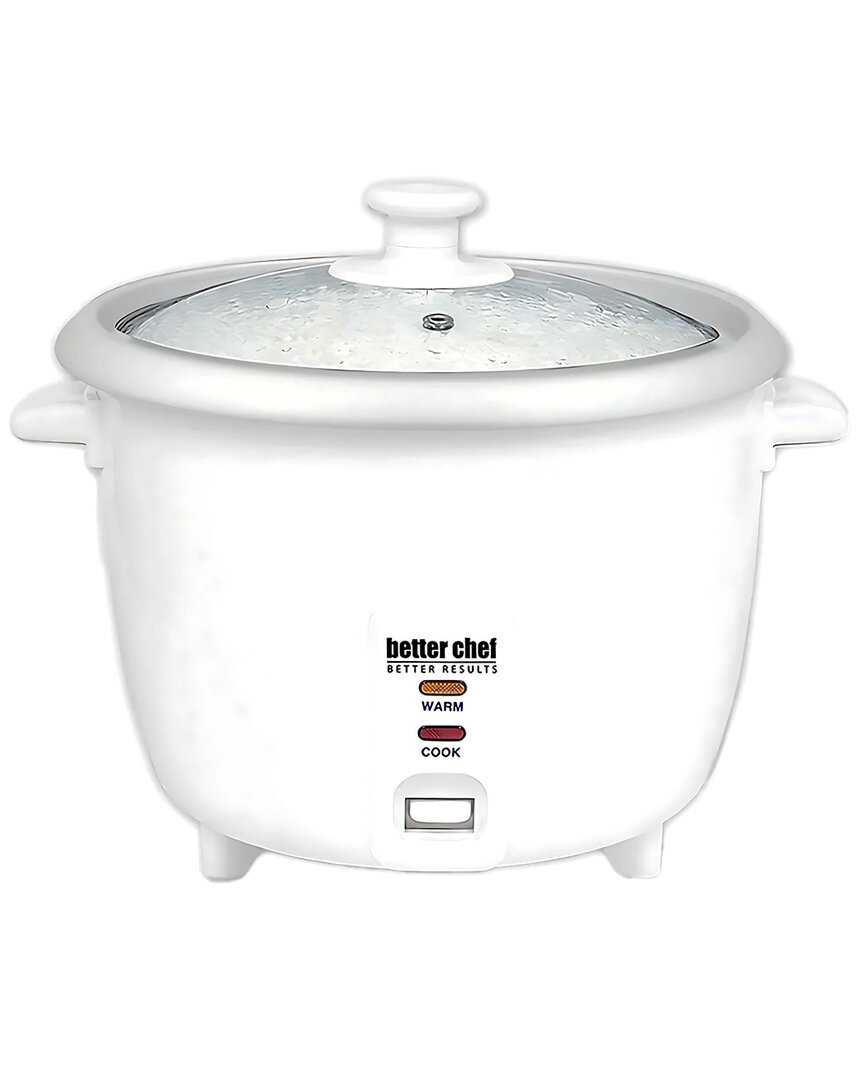 Better Chef 8-cup Rice Cooker With Cup & Paddle In White