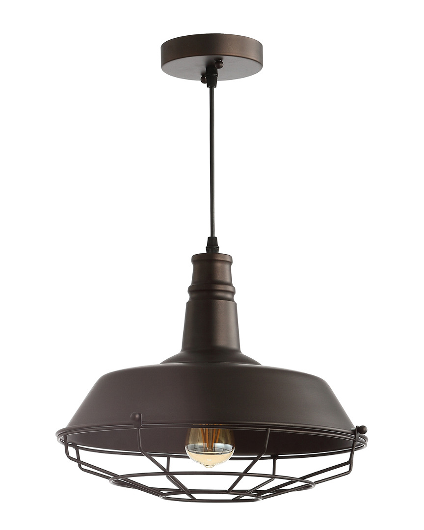 Jonathan Y Farmhouse 14.25in Adjustable Industrial Led Pendant
