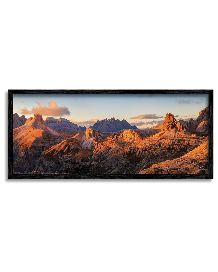 Stupell Panoramic Desert Canyon Peaks Framed Giclee Wall Art By Martin Podt