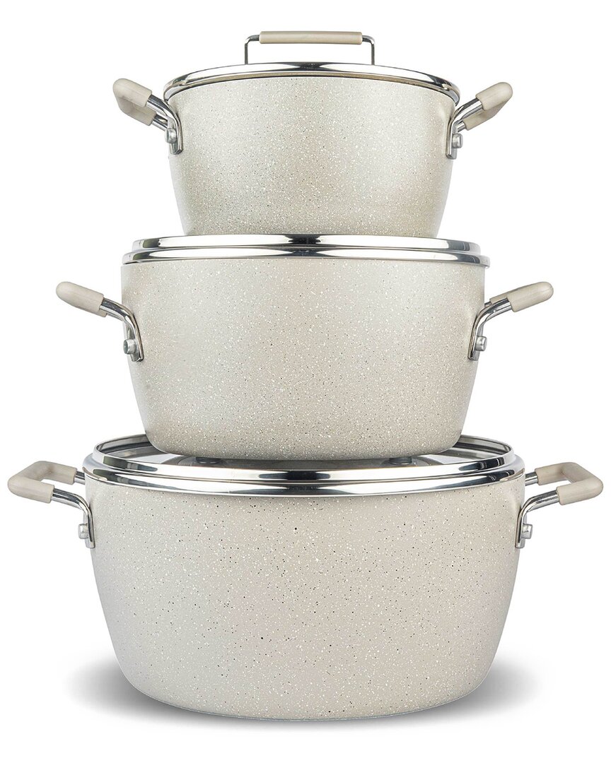 Granitestone 6pc Nonstick Stackable Nesting Pots