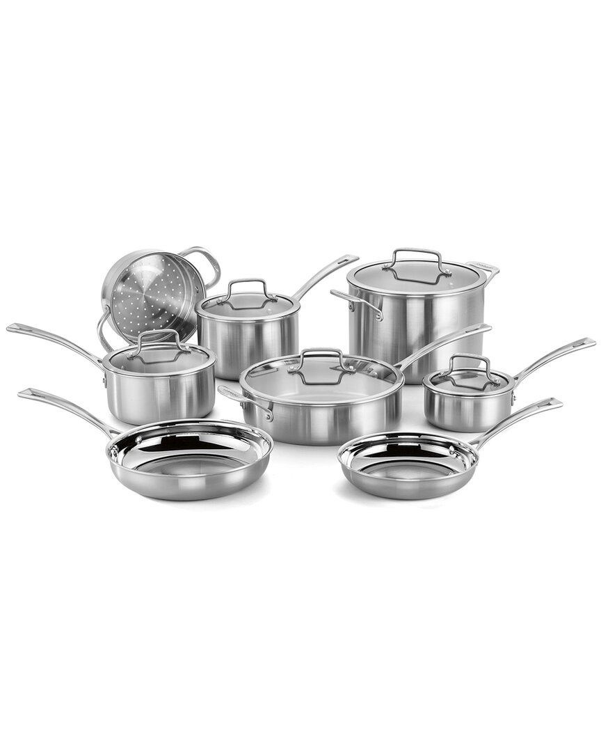 Cuisinart Cusinart Stainless Steel Triply Pro 13pc Cookware Set Tpp-13 In Silver