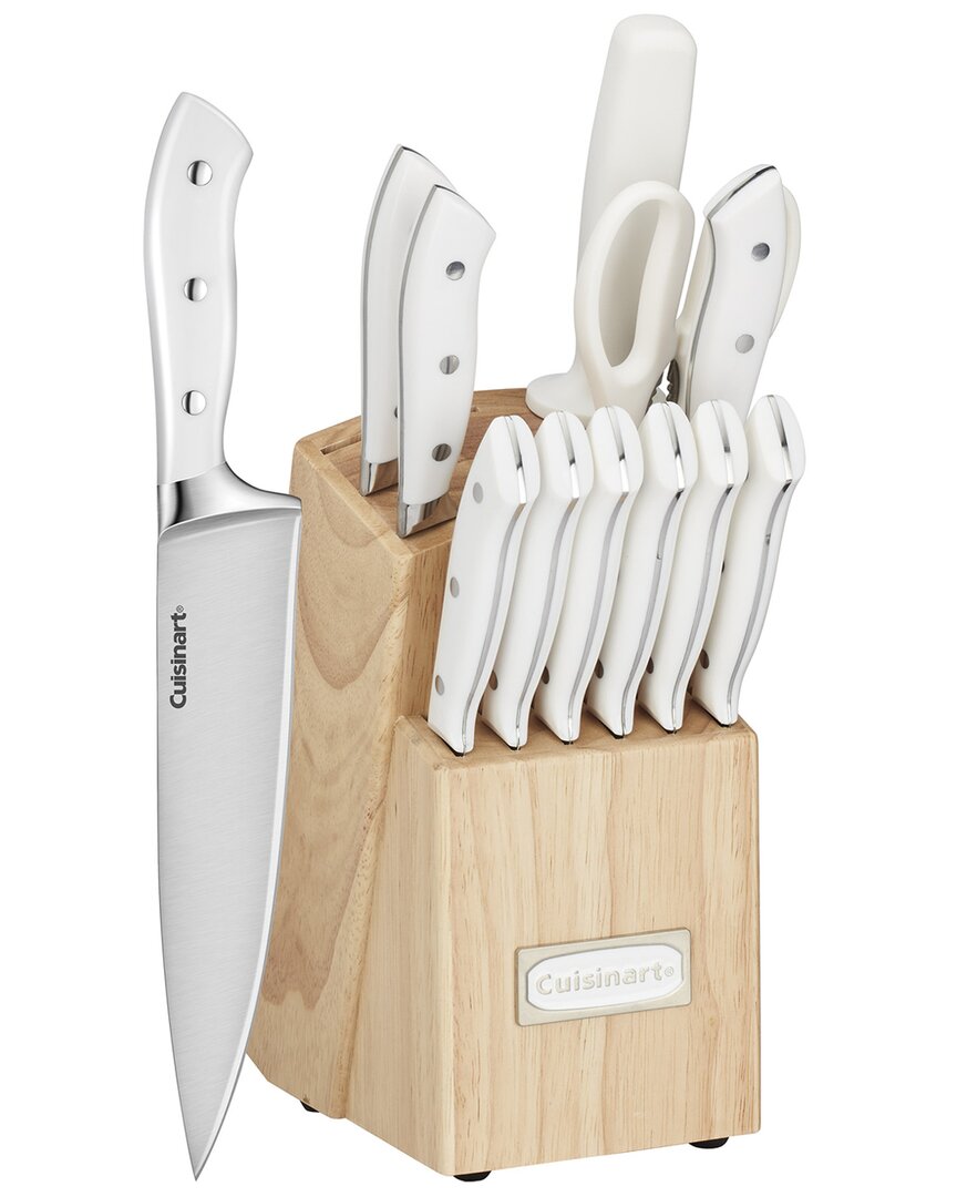 Cuisinart 13pc White Knife Block Set C77wtr-13p In White