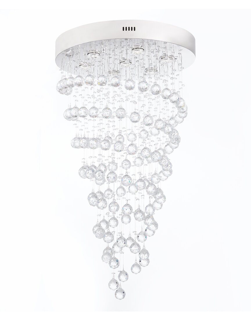 Shop Finesse Decor Crystal Chandelier Double Helix In Silver