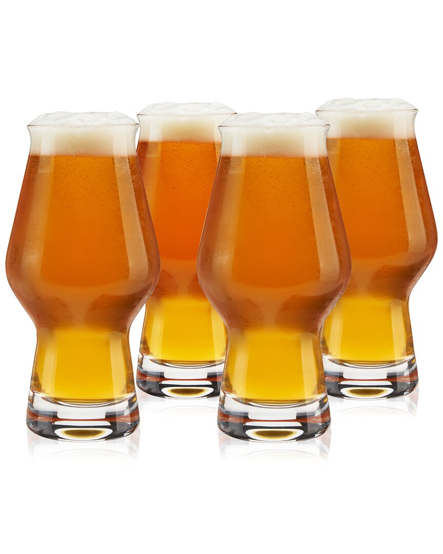 True Ipa Beer Glasses, Set Of 4 In Clear