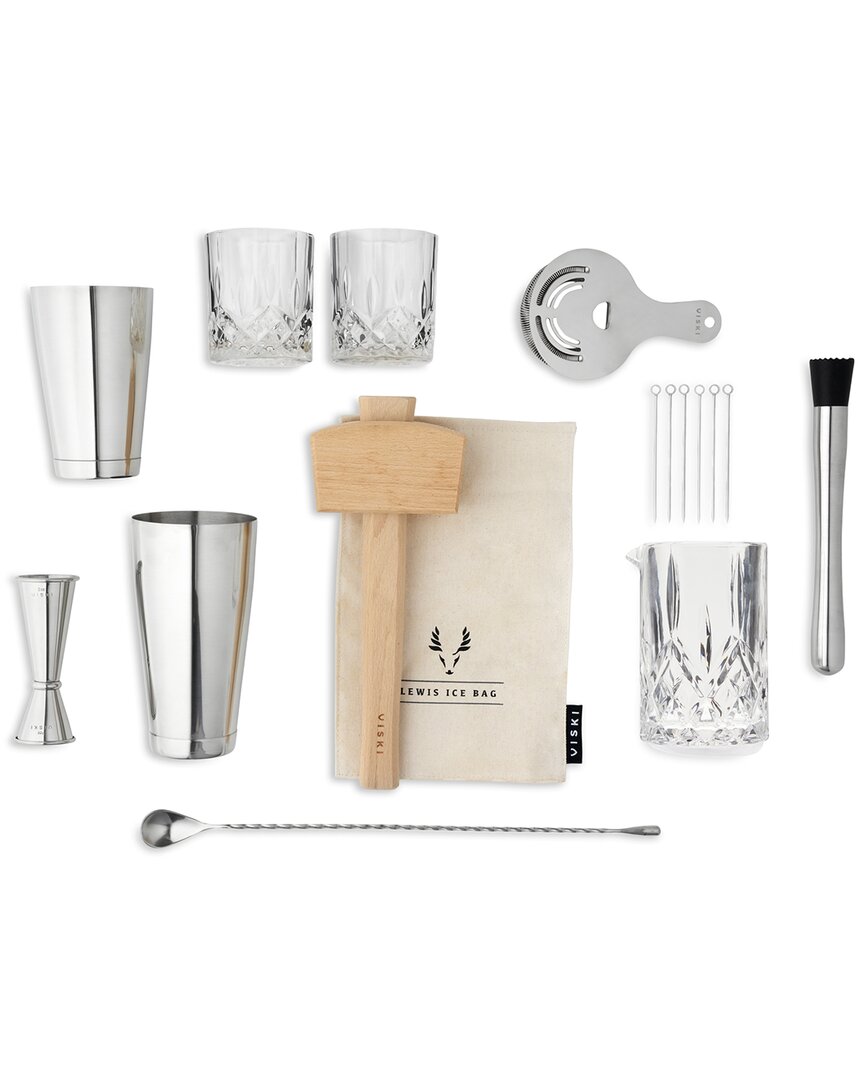 Viski Ultimate Bar Essentials Kit In Silver