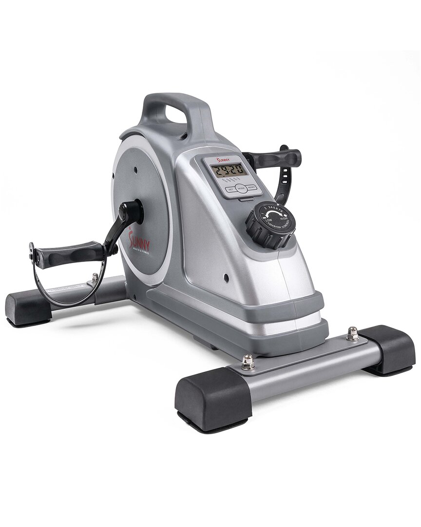 Sunny Health & Fitness Magnetic Mini Exercise Pedal Cycle In Gray