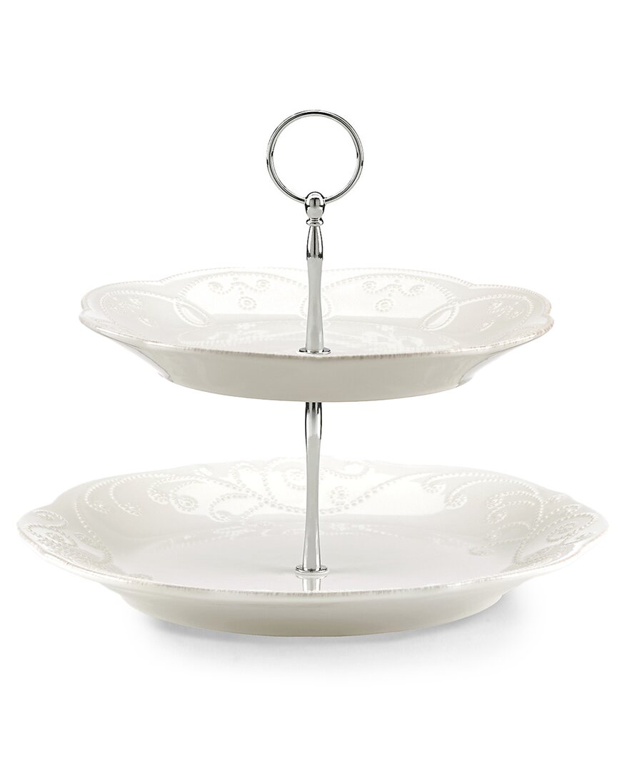 Lenox 844453 French Perle Wh Dw Tiered Server - Pack Of 1 In White