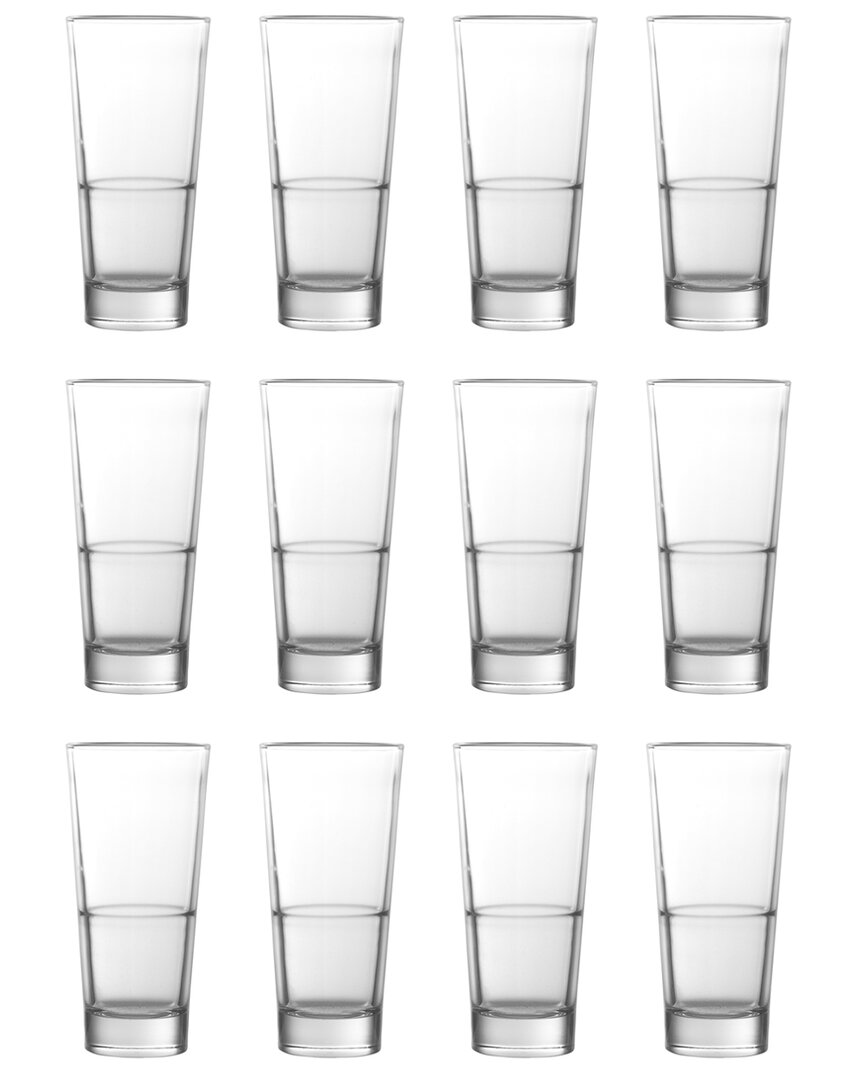 Fortessa Elixir Everyday Stackable Glasses (set Of 12) In Clear