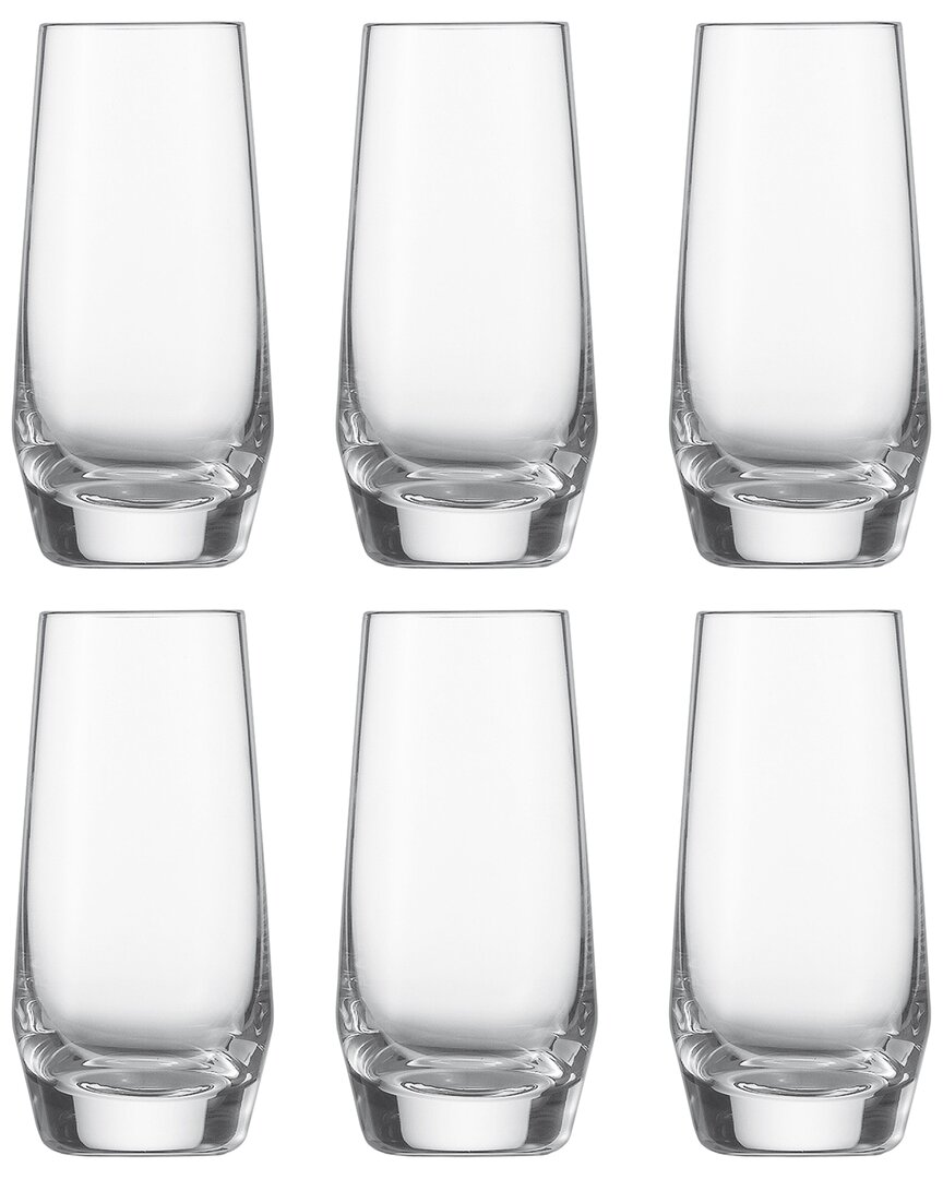 Zwiesel Glas S Pure Tritan Crystal Shot Glasses (set Of 6) In Clear