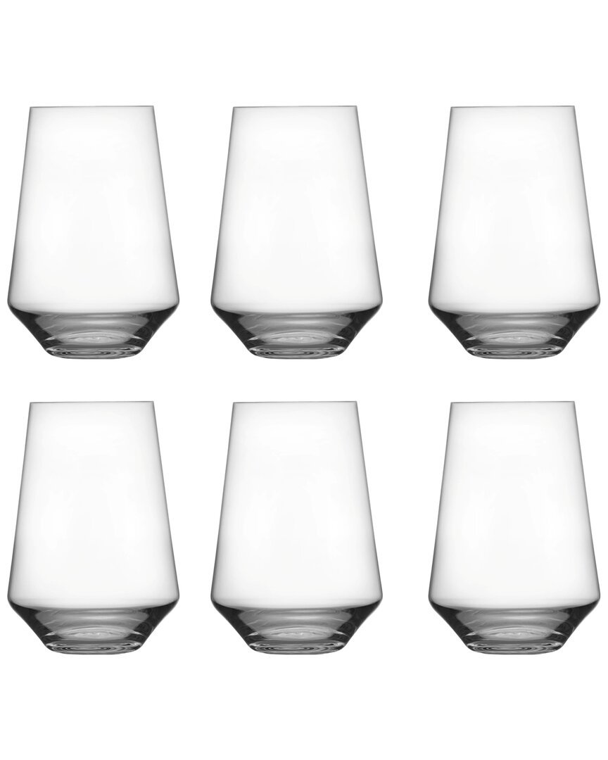 Zwiesel Glas S Pure Tritan Crystal Wine Tumbler Glasses (set Of 6) In Clear