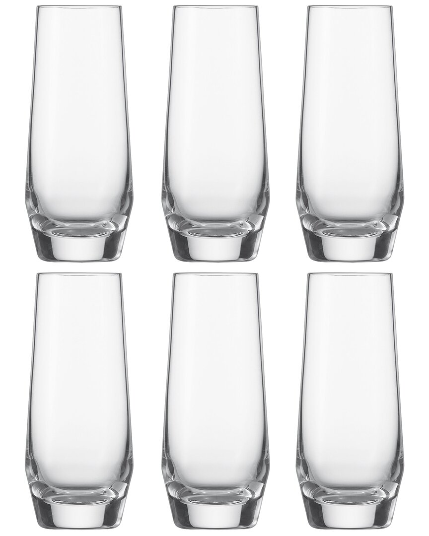 Zwiesel Glas S Pure Tritan Crystal Stemless Champagne Flutes (set Of 6) In Clear