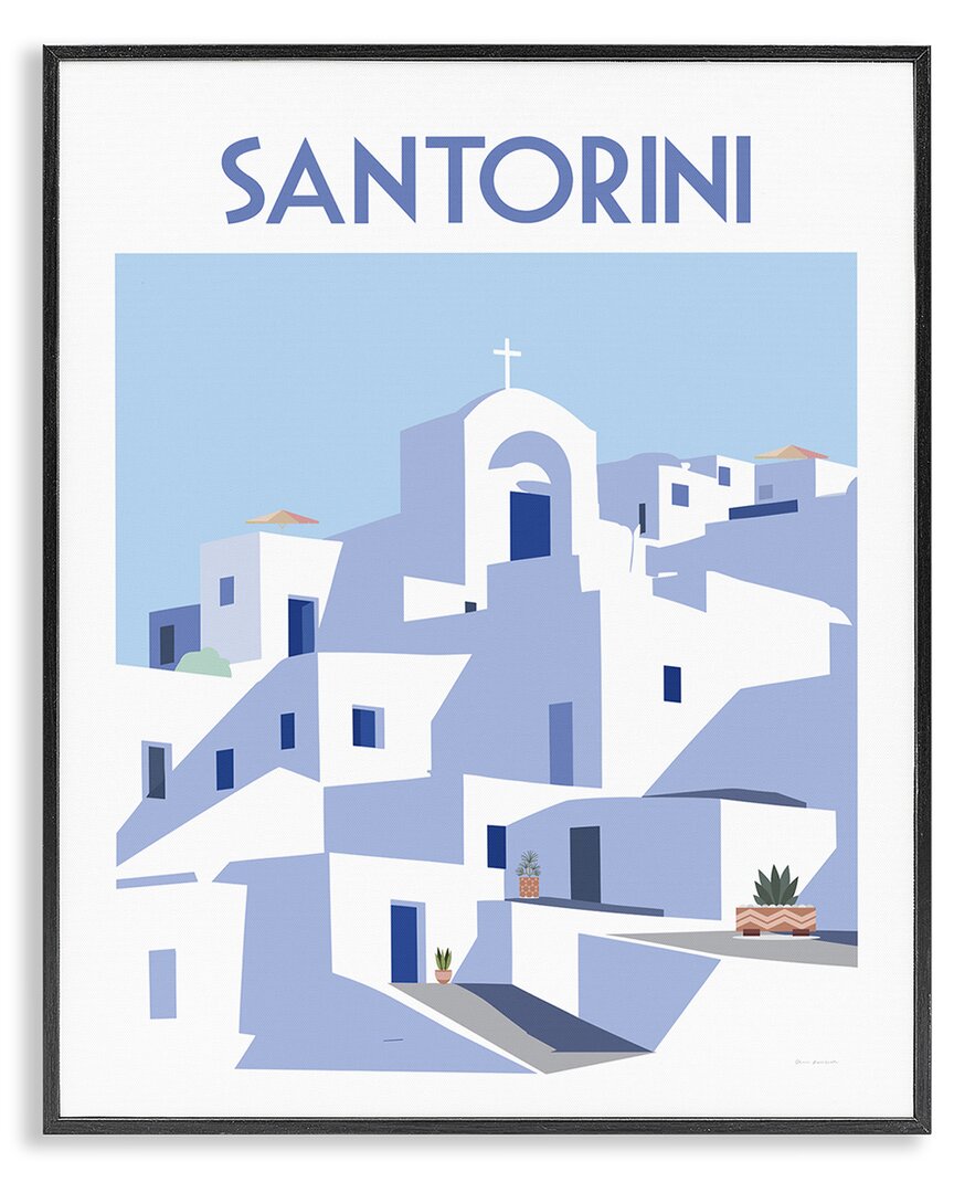 Stupell Industries Santorini City Architecture Framed Giclee Art
