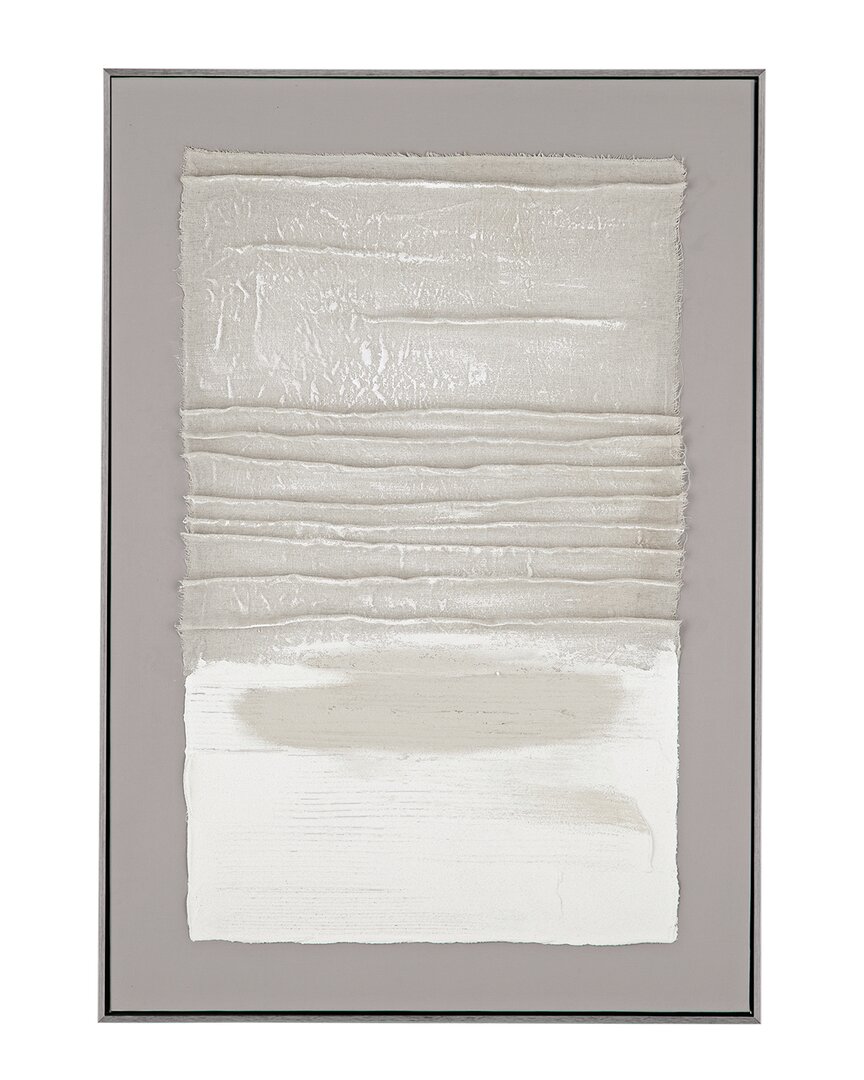 Bassett Mirror Zole Ii Framed Canvas In Gray