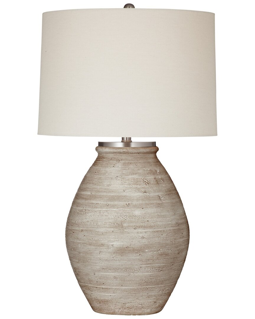 Bassett Mirror Fraser Table Lamp In White