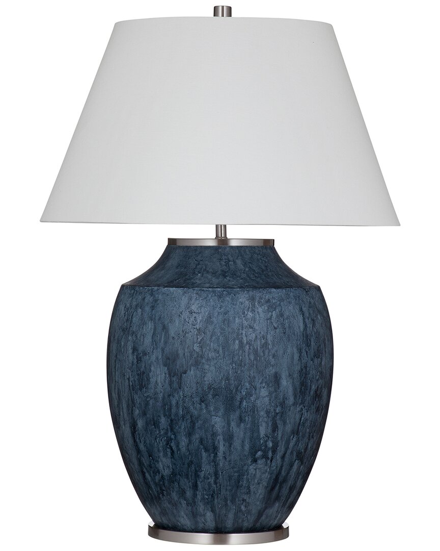 Bassett Mirror Ashe Table Lamp In Blue
