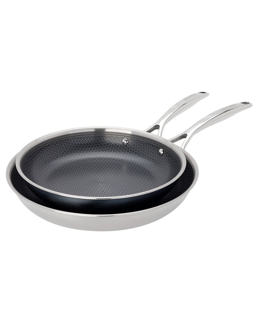 Zwilling J.a. Henckels Paradigm 2pc Stainless Steel Fry Pan Set In Black