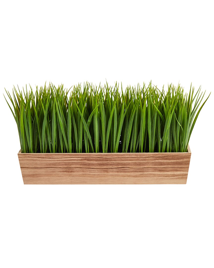 Nearly Natural 20in Vanilla Grass Artificial Plant In Decorative Planter In Green