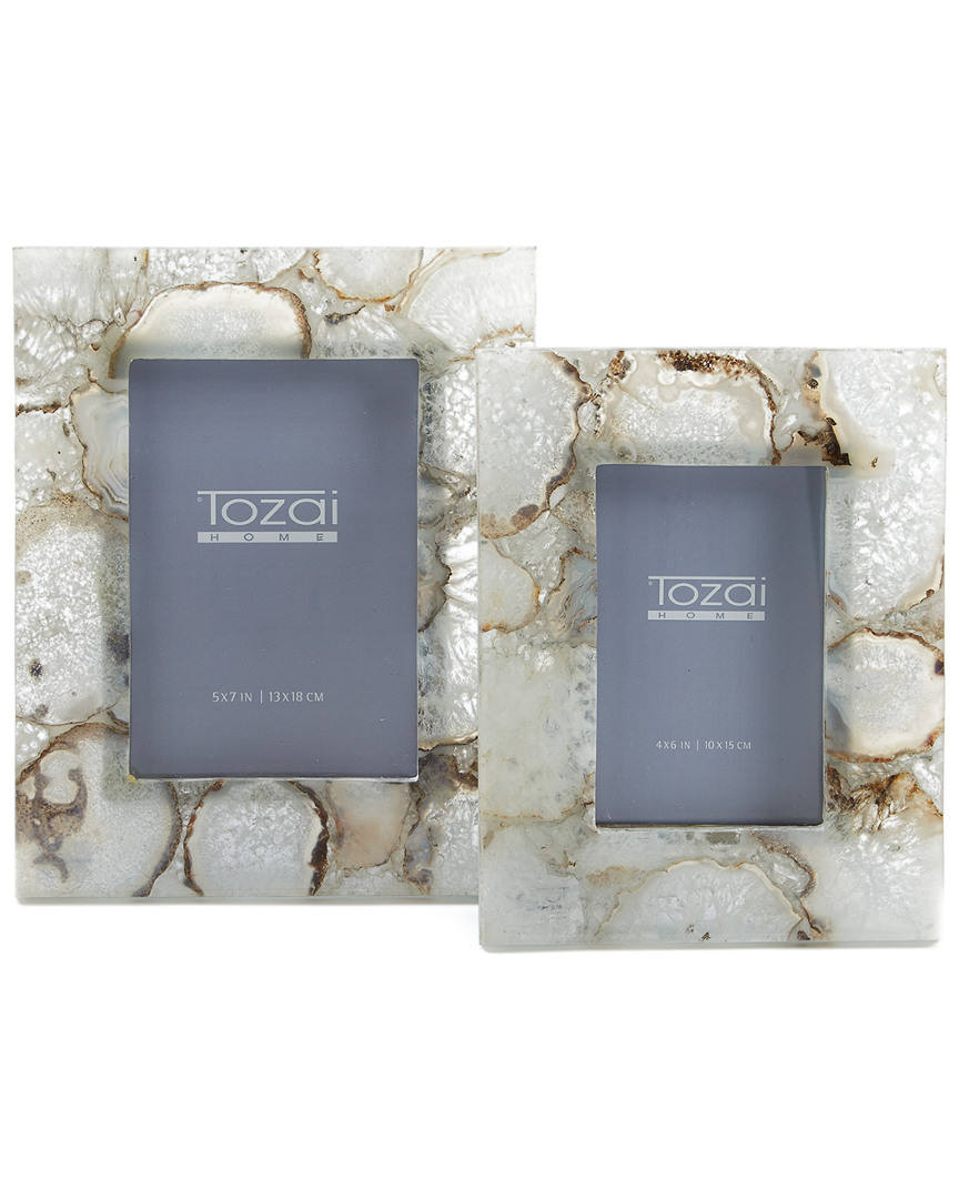 Tozai Home Agate Set Of 2 Frames