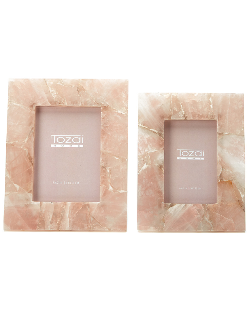 Shop Tozai Home Pink Set Of 2 Frames