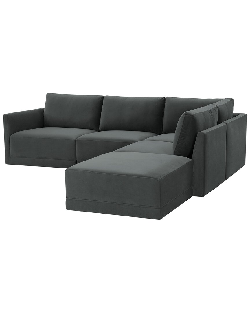 Tov Furniture Willow Modular Raf Sectional In Charcoal
