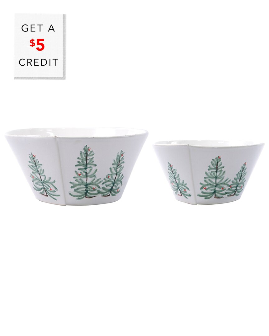 Vietri Lastra Holiday Stacking Cereal Bowl In Multicolor