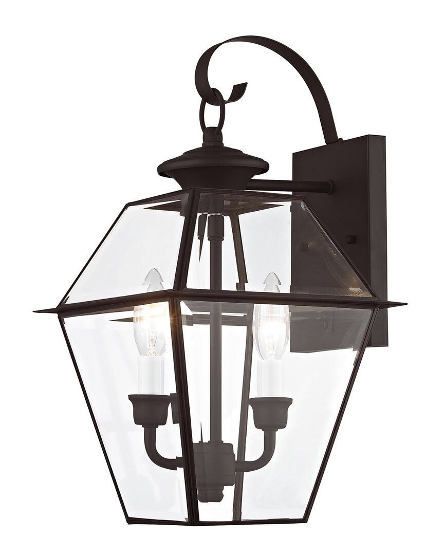 Livex Lighting Livex Westover 2-light Bronze Outdoor Wall Lantern In Bronze