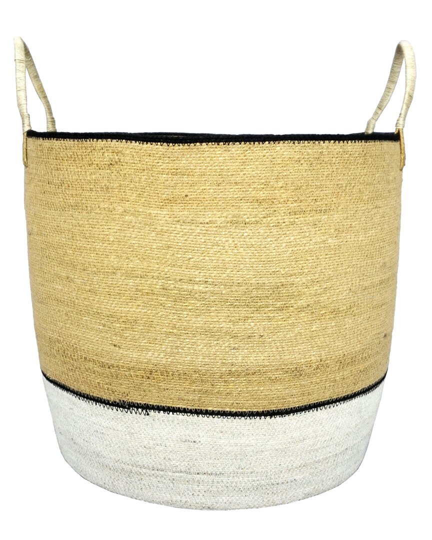 Bidkhome Seagrass Basket In Black