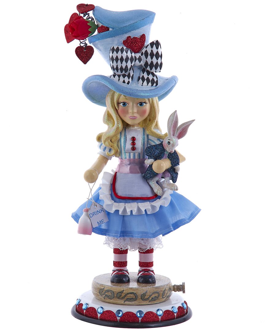 Kurt Adler 13-inch Hollywood Nutcrackers Alice Nutcracker In Blue