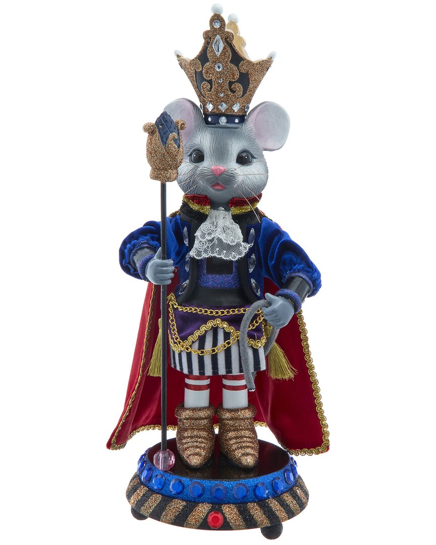 Kurt Adler 15-inch Hollywood Nutcrackers Mouse King Nutcracker In Blue