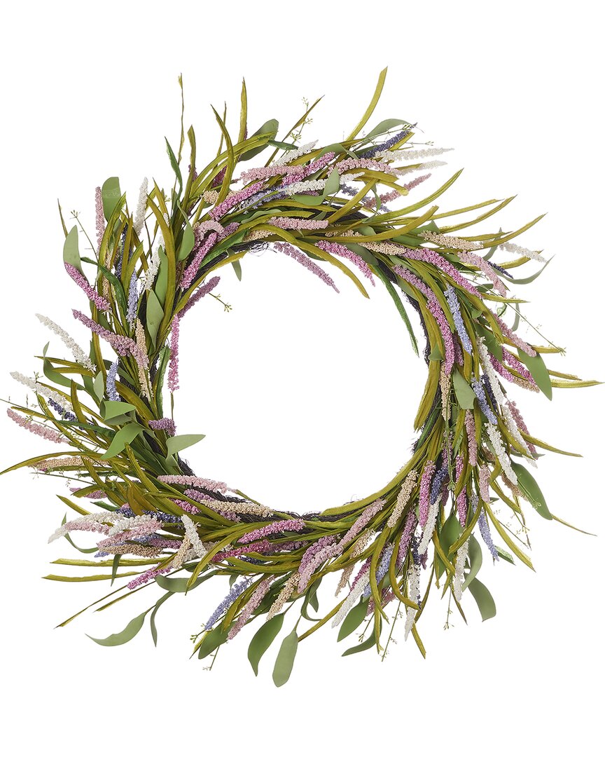 Seasonal Llc Amaranthus Meadow 26in Wreath With Artificial Millet