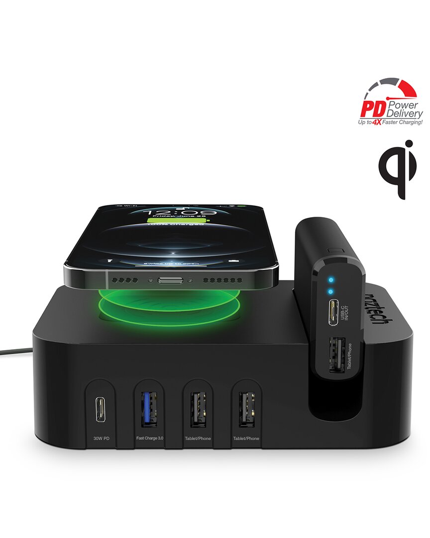 Naztech 4000mah Ultimate Charging Station Pro Pb In Black