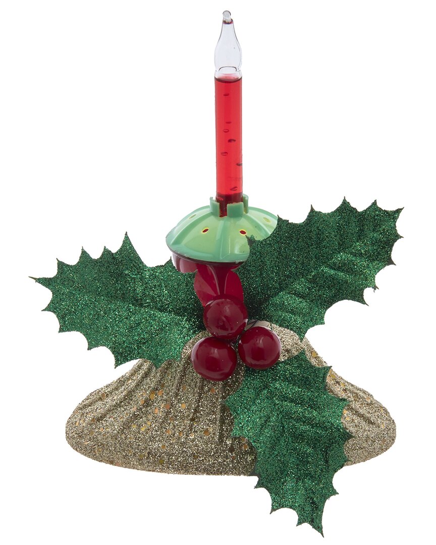 Kurt Adler 10-light Yellow Duck Warm White Led Light Set In Green