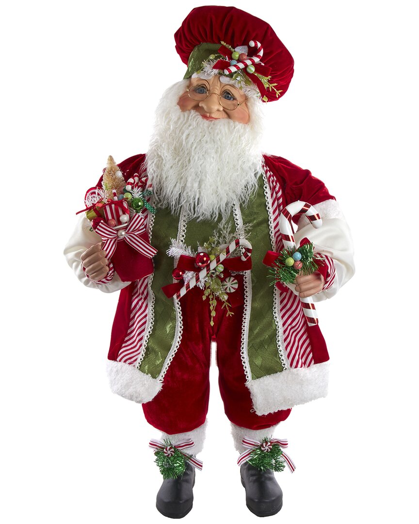 Kurt Adler 36-inch Kringle Klaus Red & Green Elf With Candy In Red