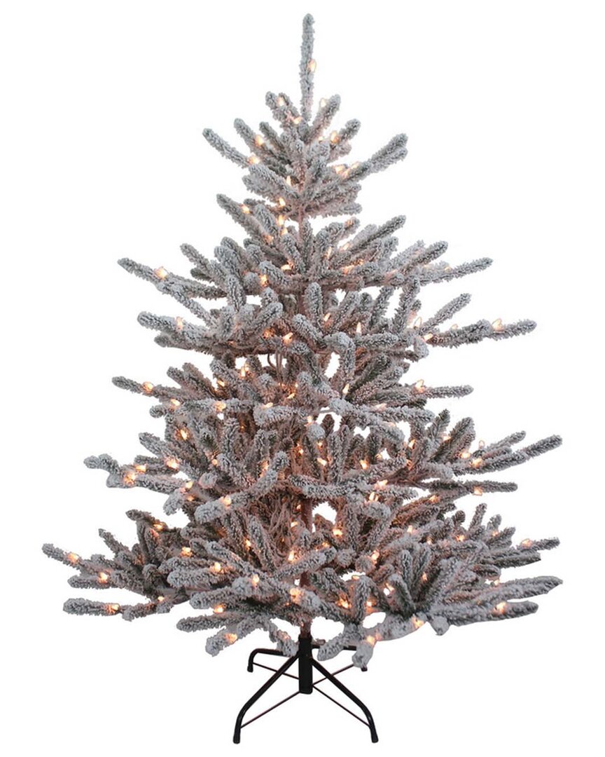 Kurt Adler 5-foot Pre-lit Clear Incandescent Vail Pine Tree In Green