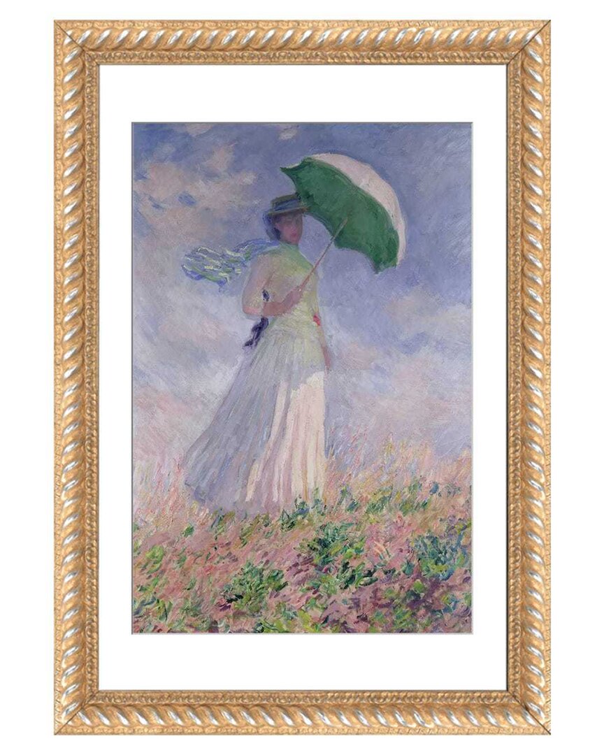Icanvas Woman With A Parasol Turned To The Right