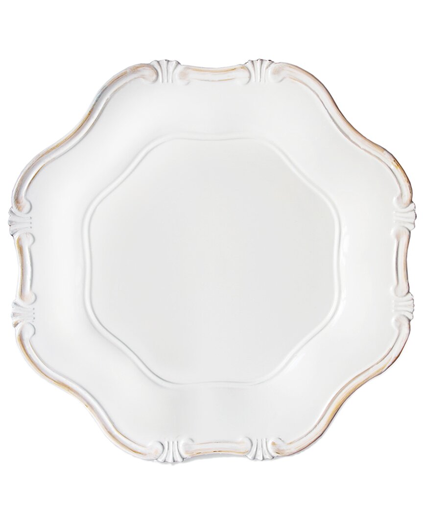 Design Guild White Baroque Charger
