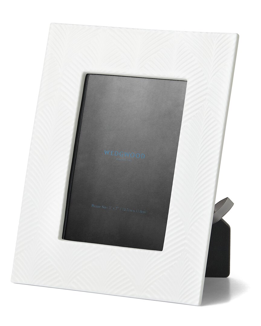Wedgwood Folia 5x7 Photo Frame In White