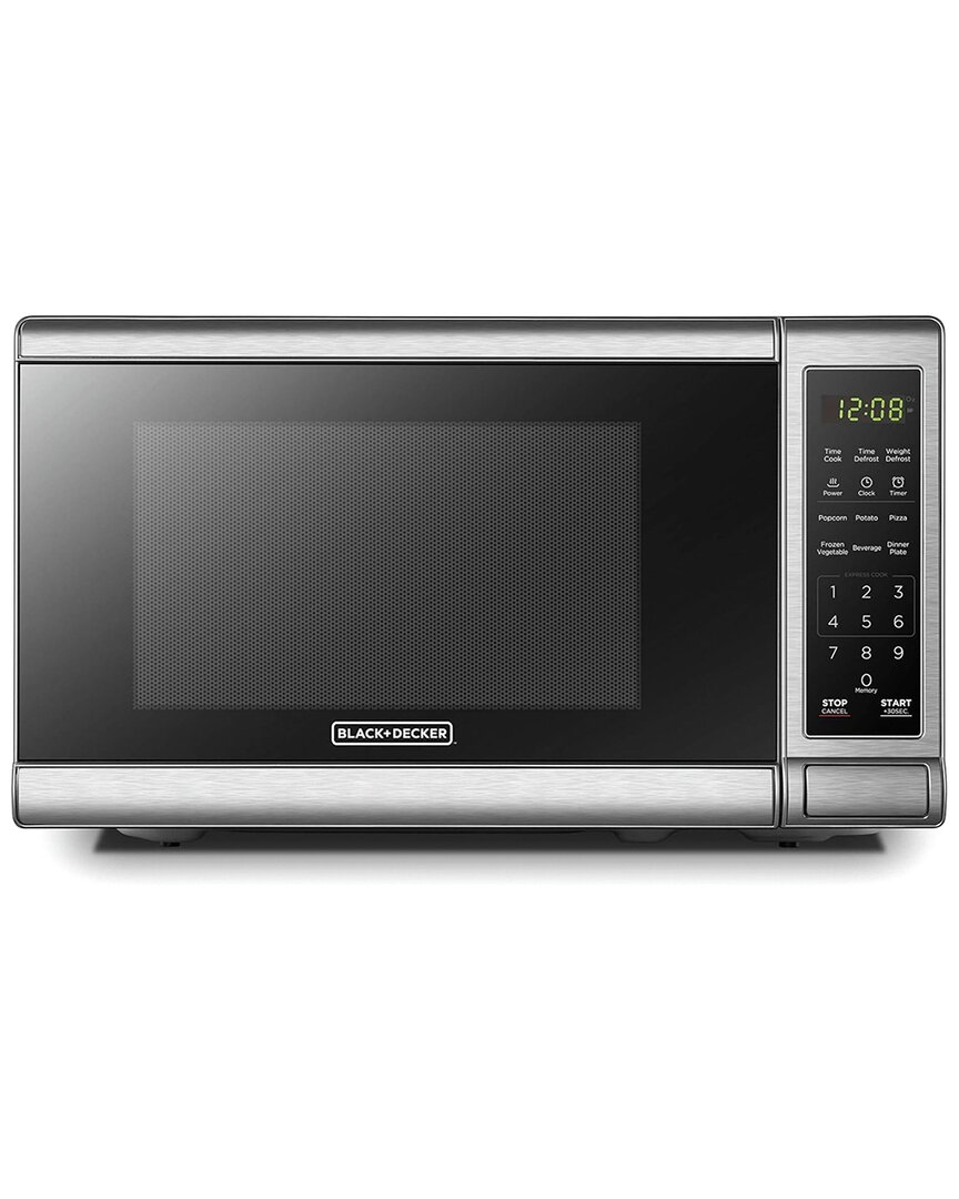 Black & Decker 700-watt Digital Microwave Oven Stainless Accents