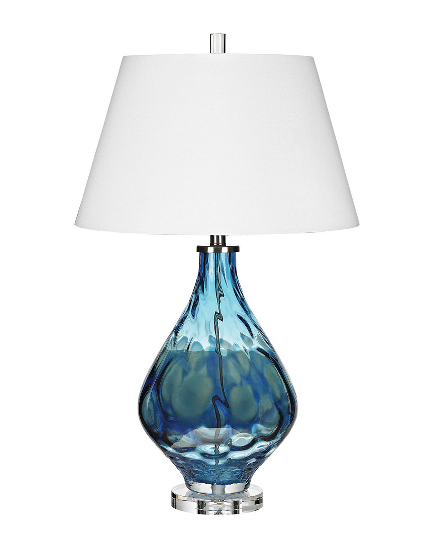 Artistic Home & Lighting 29in Gush Table Lamp In Blue