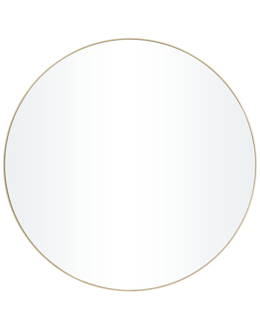 Peyton Lane Gold Wood Wall Mirror With Thin Frame In Gold