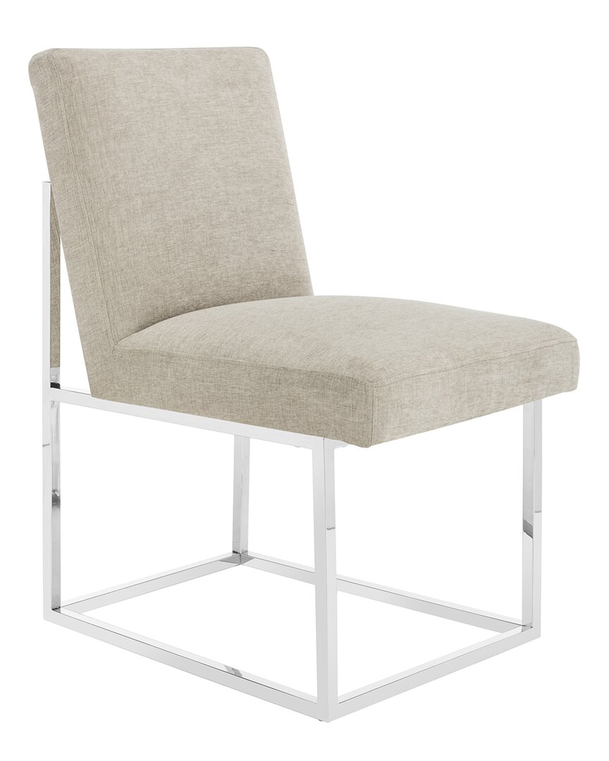 Safavieh Jenette Velvet Side Chair In Silver